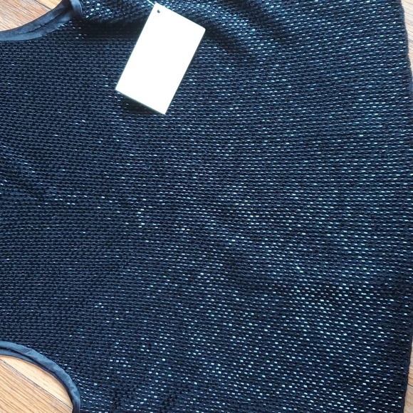 Banana Republic womens 100% merino wool hand beaded tank NWT size xs - Picture 6 of 8